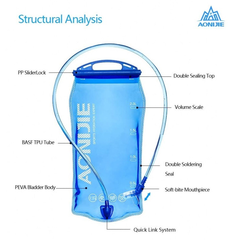 BOTOL MINUM LARI AONIJIE  Water Bladder Bag 1000ml